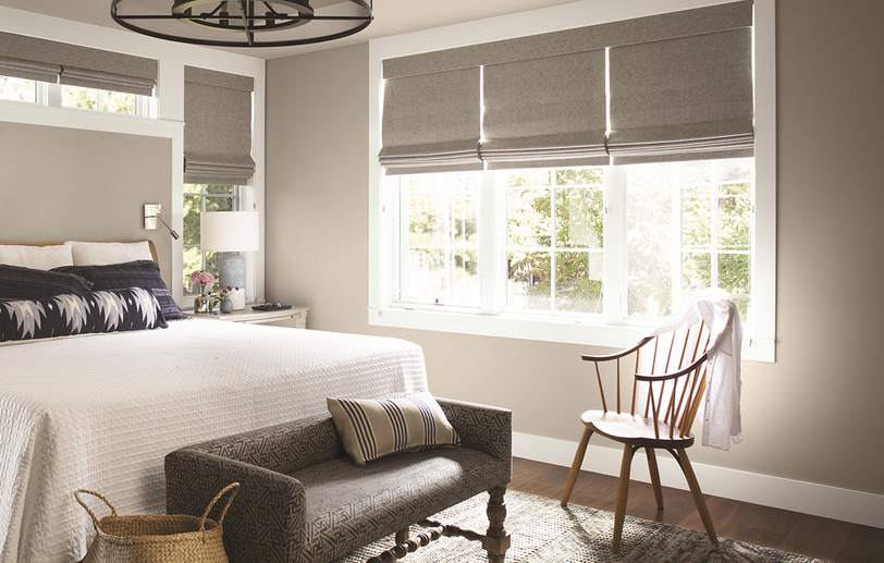 Inspiration et idées couleur peinture pour chambre jolie chambre peinture taupe blanche